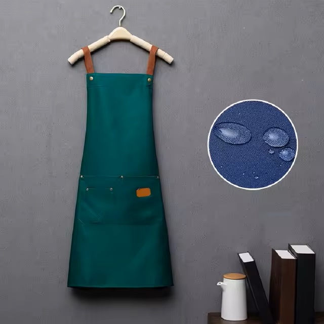 MANDIL TELA COLORES CON BOLSAS