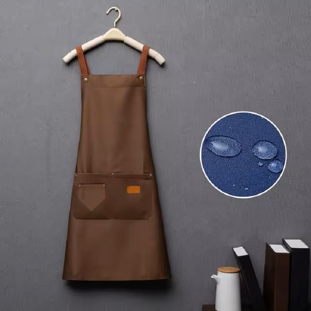 MANDIL TELA COLORES CON BOLSAS