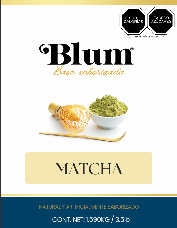 BLUM. BASE EN POLVO. MATCHA. 1.36 Kg