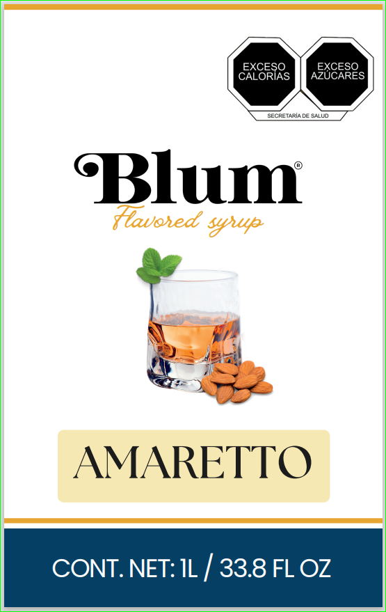 BLUM. JARABE AMARETTO. 1Lt