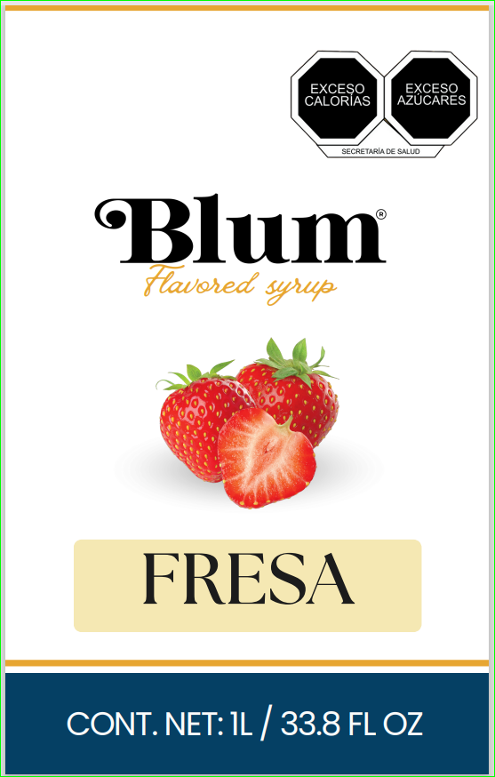 BLUM. JARABE FRESA. 1Lt