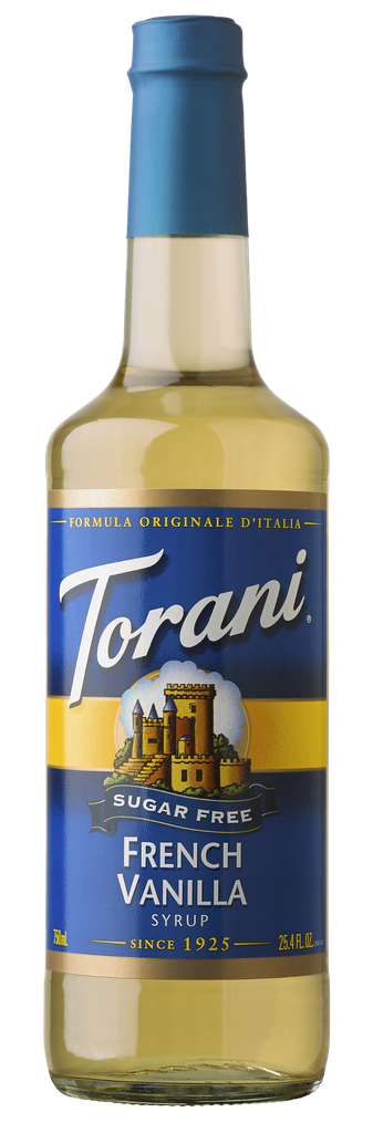 TORANI. JARABE VAINILLA FRANCESA. SUGAR FREE. 750ML