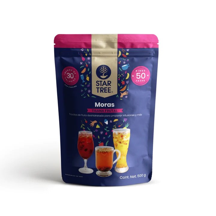STAR TREE. TISANA FRUTAL. ESTALLIDO DE MORAS. 500GR