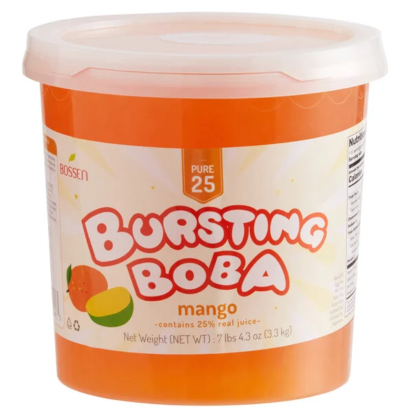 BOSSEN. MANGO PERLAS EXPLOSIVAS. 7LB (3.2KG)