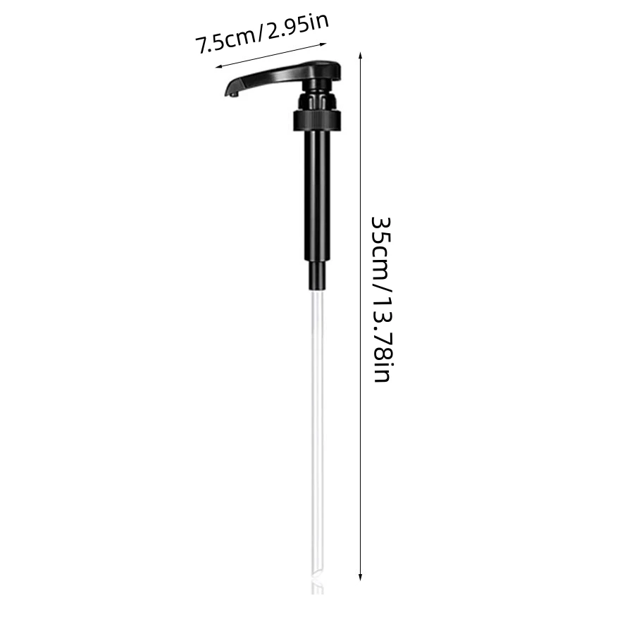 DOSIFICADOR PUMP. COLOR NEGRO. ROSCA ESTANDARD. JARABE 1/4OZ