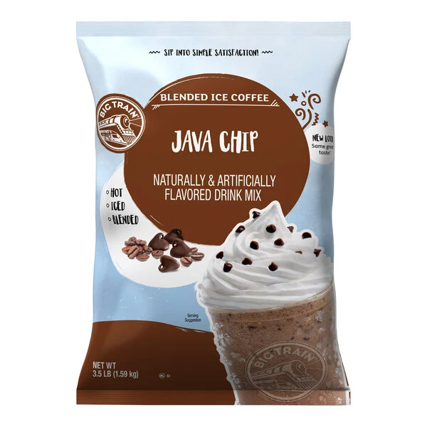 BIG TRAIN. JAVA CHIP BLENDED MIX. BOLSA 1.589kg (3.5 lb)