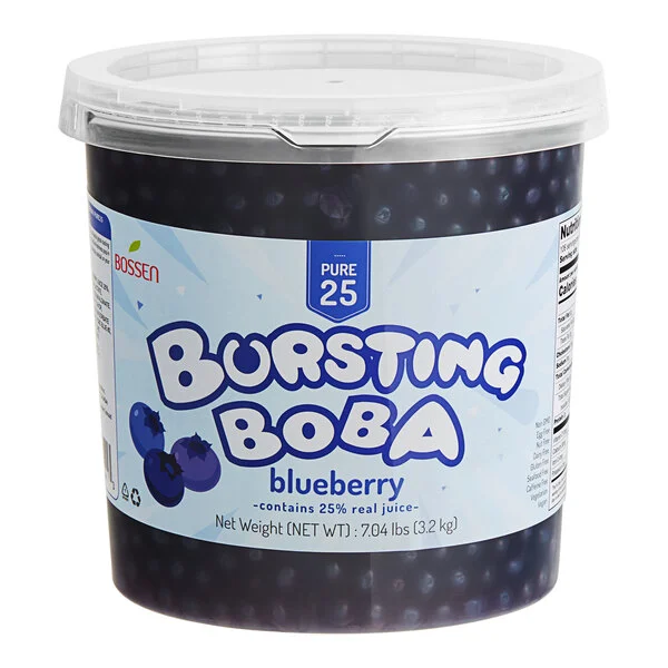 BOSSEN. PERLAS EXPLOSIVAS MORA AZUL. 7.04lb (3.2KG) 
