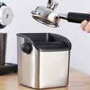 KNOCK BOX. GABACERO. CUADRADO ACERO INOX.