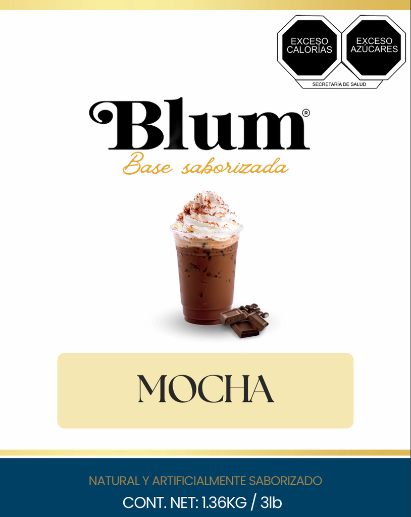 BLUM. BASE EN POLVO. MOCHA. 1.36 Kg