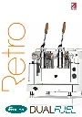 FRACINO COMERCIAL. CAFETERA RETRO DUAL FUEL. PALANCA 2 GRUPOS. DELUXE