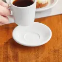 ACOPA. PLATO BLANCO 5" DEMITASSE. PIEZA.