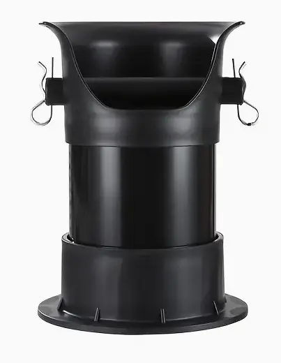 BAGACERO TUBULAR. SOBRE BARRA. NEGRO (CAP. 2KG)