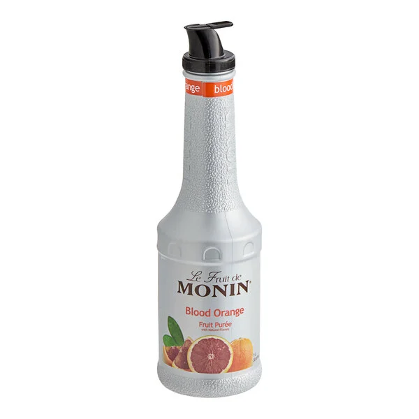 MONIN. PURE DE TORONJA (Blood Orange Fruit Puree). 1Lt (33.8 fl. oz.)
