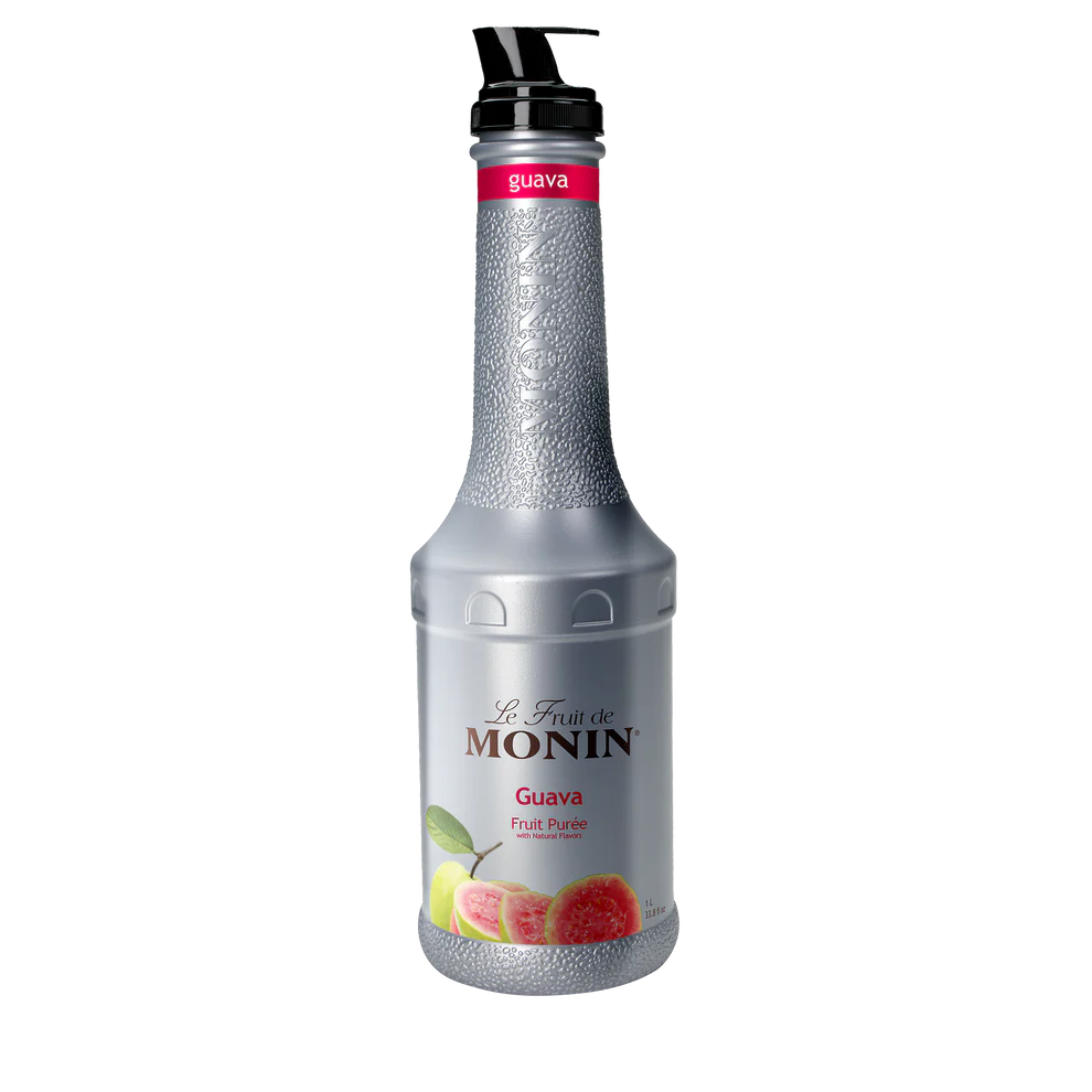 MONIN. PURE DE GUAYABA (Guava Fruit Puree). 1Lt (33.8 fl. oz.)
