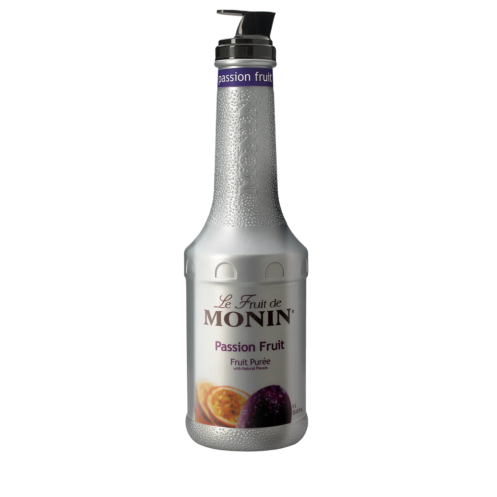 MONIN. PURE DE MARACUYÁ (Passion Fruit Puree). 1Lt (33.8 fl. oz.) 