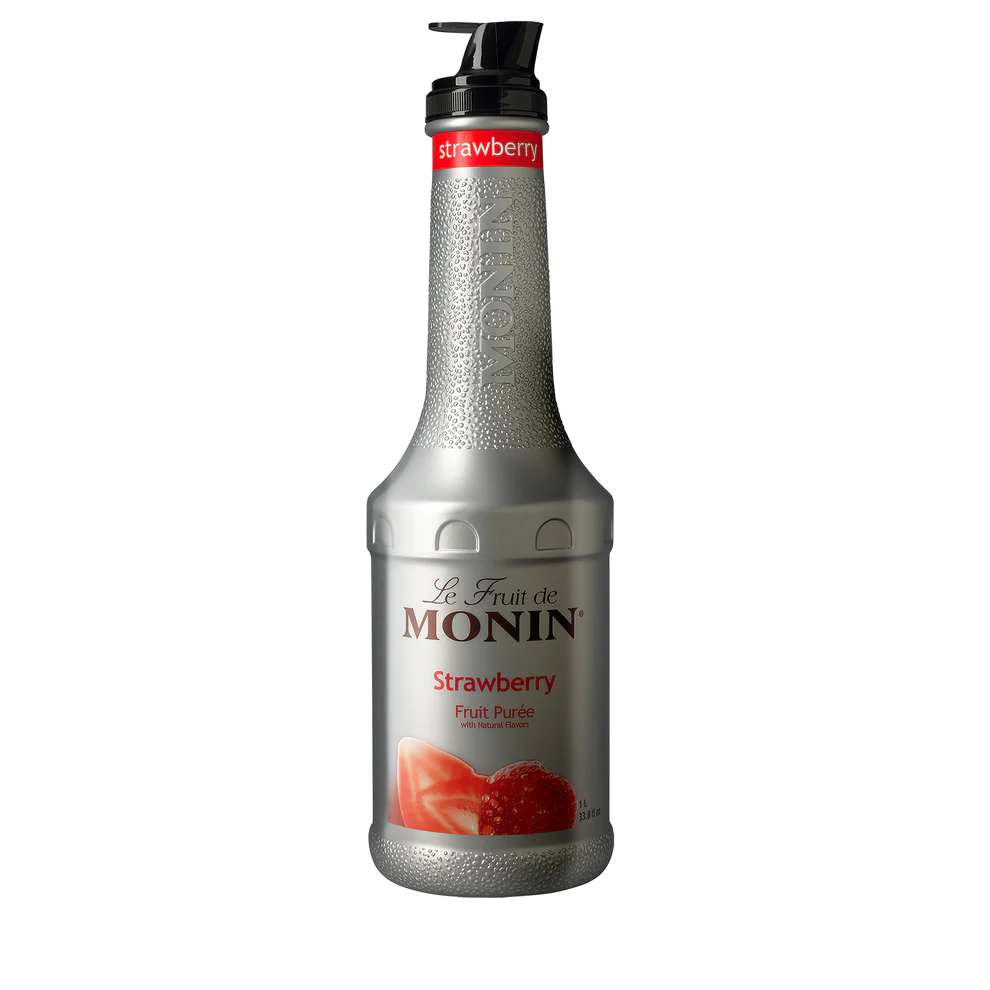 MONIN. PURE DE FRESA (Strawberry Fruit Puree). 1Lt (33.8 fl. oz.) 