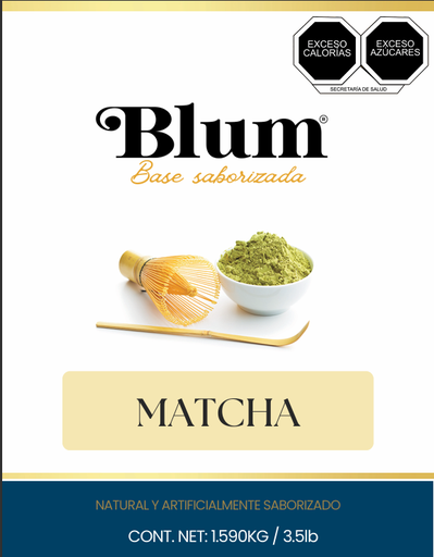 BLUM. BASE EN POLVO. MATCHA. 1.36 Kg