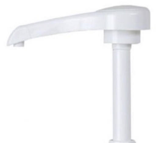 DOSIFICADOR PUMP. COLOR BLANCO. ROSCA ESTANDARD. JARABE 1/4OZ