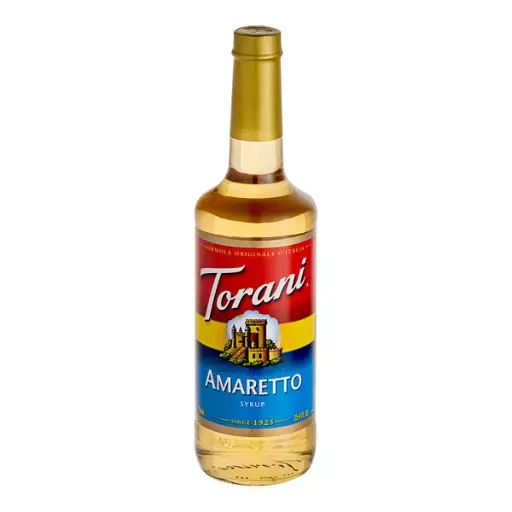 [Torani Amaretto Flavoring Syrup 750 mL Glass Bottle] TORANI. JARABE AMARETTO. 750ml