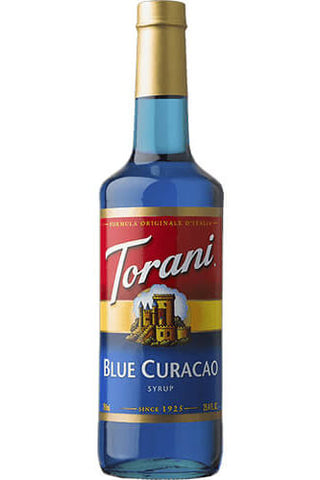 [Torani Blue Curacao Flavoring Syrup 750 mL Glass Bottle] TORANI. JARABE BLUE CURAÇAO. 750ml
