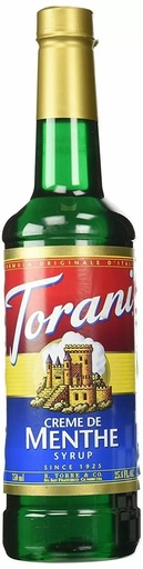 [Torani Creme de Menthe Flavoring Syrup 750 mL Plastic Bottle] TORANI. JARABE CREMA DE MENTA. 750ml