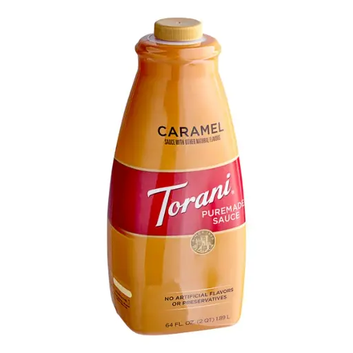 [Torani Puremade Caramel Flavoring Sauce 64 fl. oz. - 4/Case] TORANI. SALSA CARAMELO. BOTE 1.89Lt (64oz)