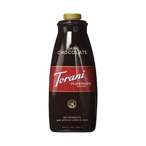[Torani Puremade Dark Chocolate Flavoring Sauce - 64 fl. oz.] TORANI. SALSA CHOCOLATE OBSCURO. BOTE 1.89Lt (64oz)