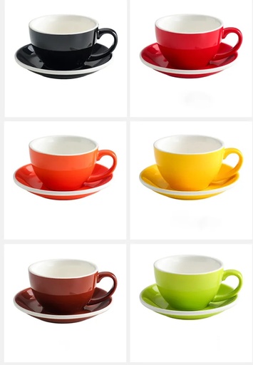 TAZA CON PLATO PORCELANA 10oz/300ml 