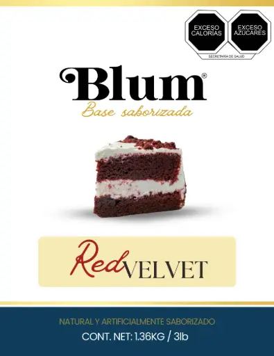 BLUM. BASE EN POLVO. RED VELVET. BOLSA 1.36 Kg