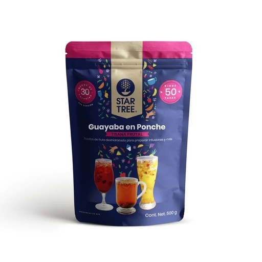 STAR TREE. TISANA GUAYABA EN PONCHE. BOLSA 500GR