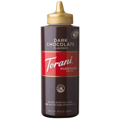 [Torani Puremade Dark Chocolate Flavoring Sauce 12 fl. oz. (16.5  oz.) - 4/Case] TORANI. SALSA CHOCOLATE OBSCURO 16.5 OZ