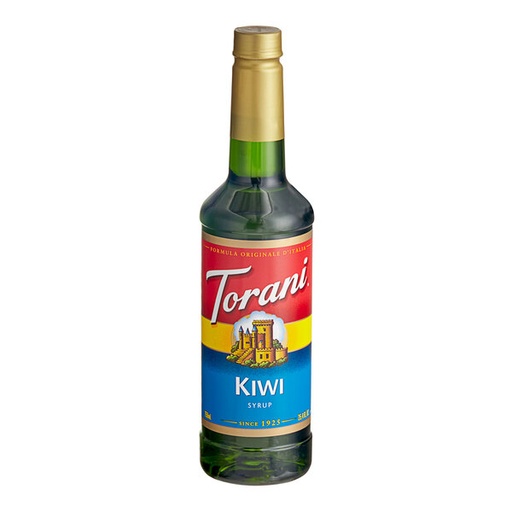 [Torani Kiwi Flavoring Syrup 750 mL Plastic Bottle] TORANI. JARABE KIWI. 750ML