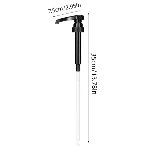DOSIFICADOR PUMP. COLOR NEGRO. ROSCA ESTANDARD. JARABE 1/4OZ
