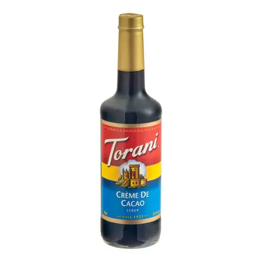 [Torani Creme de Cacao Flavoring Syrup 750 mL Glass Bottle] TORANI. JARABE CREMA DE CACAO. 750ml