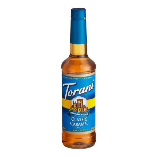 [Torani Sugar-Free Classic Caramel Flavoring Syrup 750 mL] TORANI. JARABE CARAMELO CLASICO. SUGAR FREE. 750ML 