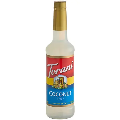 [Torani Coconut Flavoring Syrup 750 mL Plastic Bottle] TORANI. JARABE COCO. 750ml