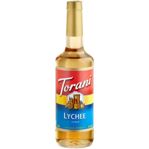 [Torani Lychee Flavoring Syrup 750 mL Glass Bottle] TORANI. JARABE LITCHI. 750ml 