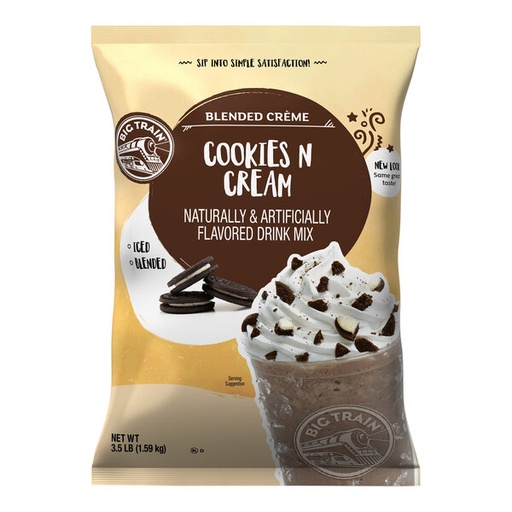 BT. COOKIES ´N CREAM BLENDED. BOLSA 1.589kg (3.5 lb)