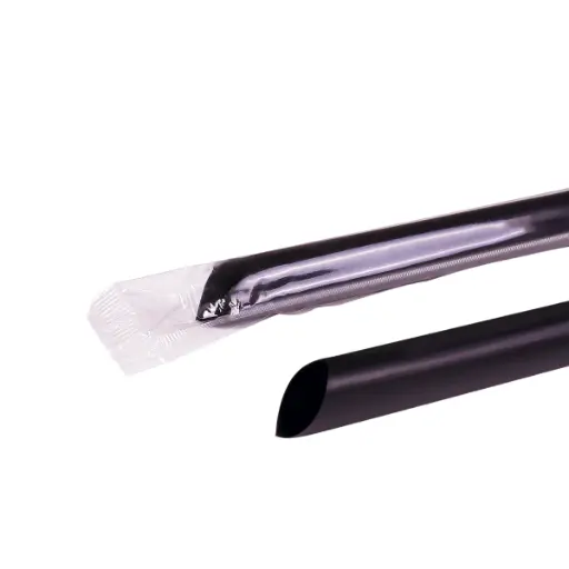 POPOTE PLASTICO JUMBO TAPIOCA BOBA. 22.86cm. PAQ 40pz