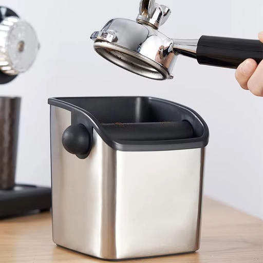 KNOCK BOX. GABACERO. CUADRADO ACERO INOX.