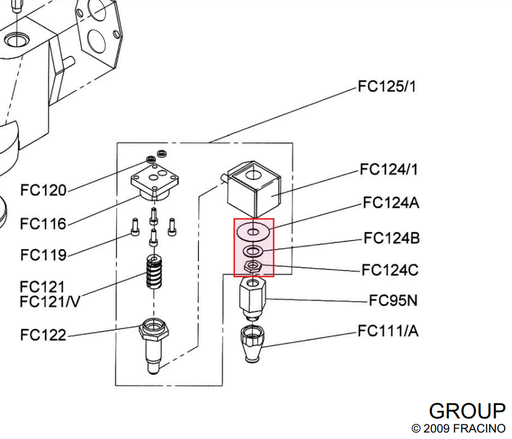 [FC123-LLB] FRACINO PARTS. KIT TUERCAS Y ARANDELAS PARA BOBINA. TODOS LOS MODELOS.