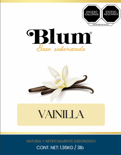 BLUM. BASE EN POLVO VAINILLA. 1.36 Kg