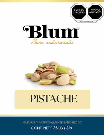 BLUM. BASE EN POLVO. PISTACHE. 1.36 Kg