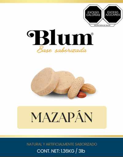 BLUM. BASE EN POLVO. MAZAPAN. 1.36 Kg