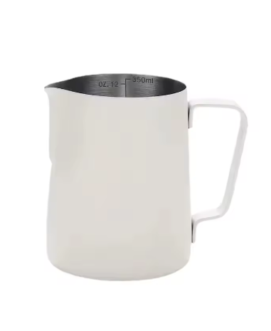 JARRA CHICA PARA ACREMADO. CON ESCALA 350 ml. COLORES: BLANCA/NEGRA