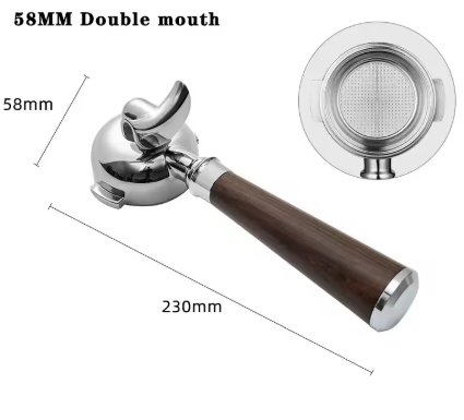 PORTAFILTRO DOBLE COMPLETO. COMPATIBLE MARCAS VARIAS.