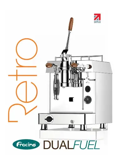 FRACINO COMERCIAL. RETRO DELUXE DUAL FUEL (GAS Y LUZ). CAFETERA MANUAL. 110VAC ~ 1 GRUPO.