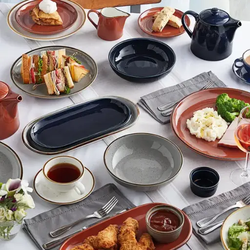 ACOPA. JUEGO TAZA Y PLATO PORCELANA COLORES 10oz/300ml