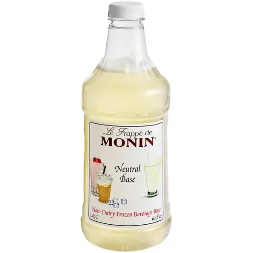 MONIN. BASE NEUTRA LIQUIDA PARA FRAPE. 64 fl. oz. 